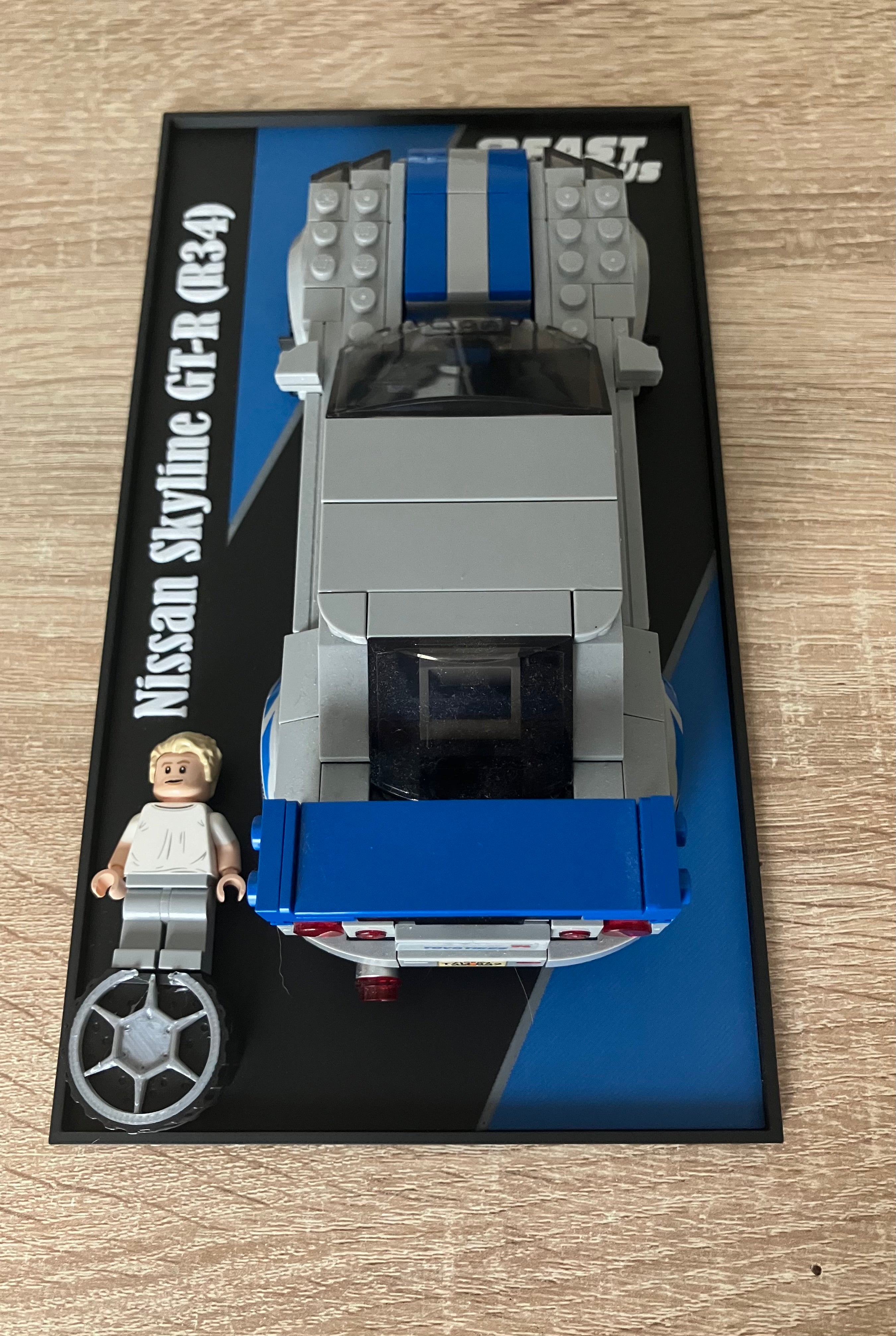 Support mural Lego Speed Champion Fast and Furious