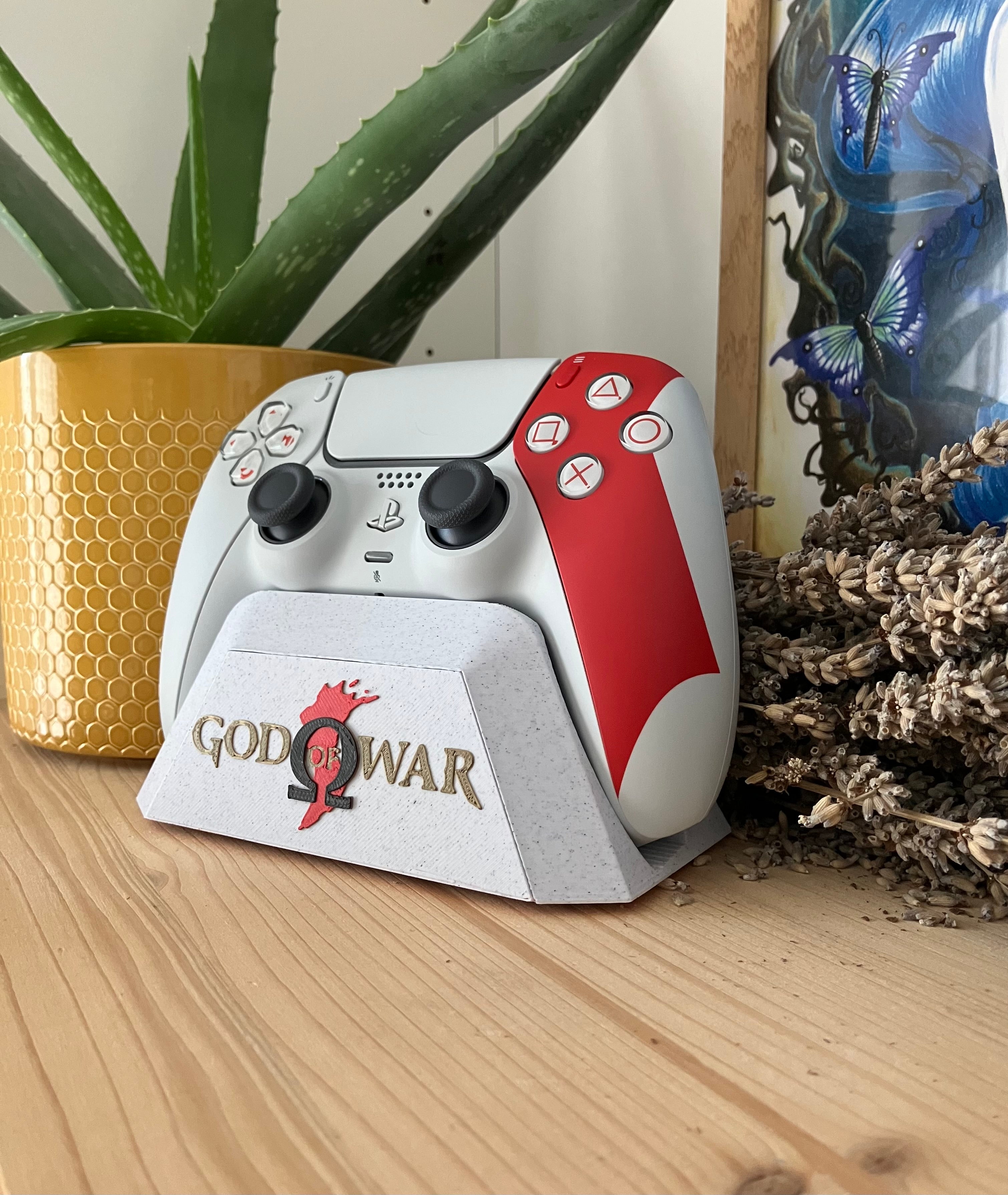 Support pour manette PS5 thème God Of War