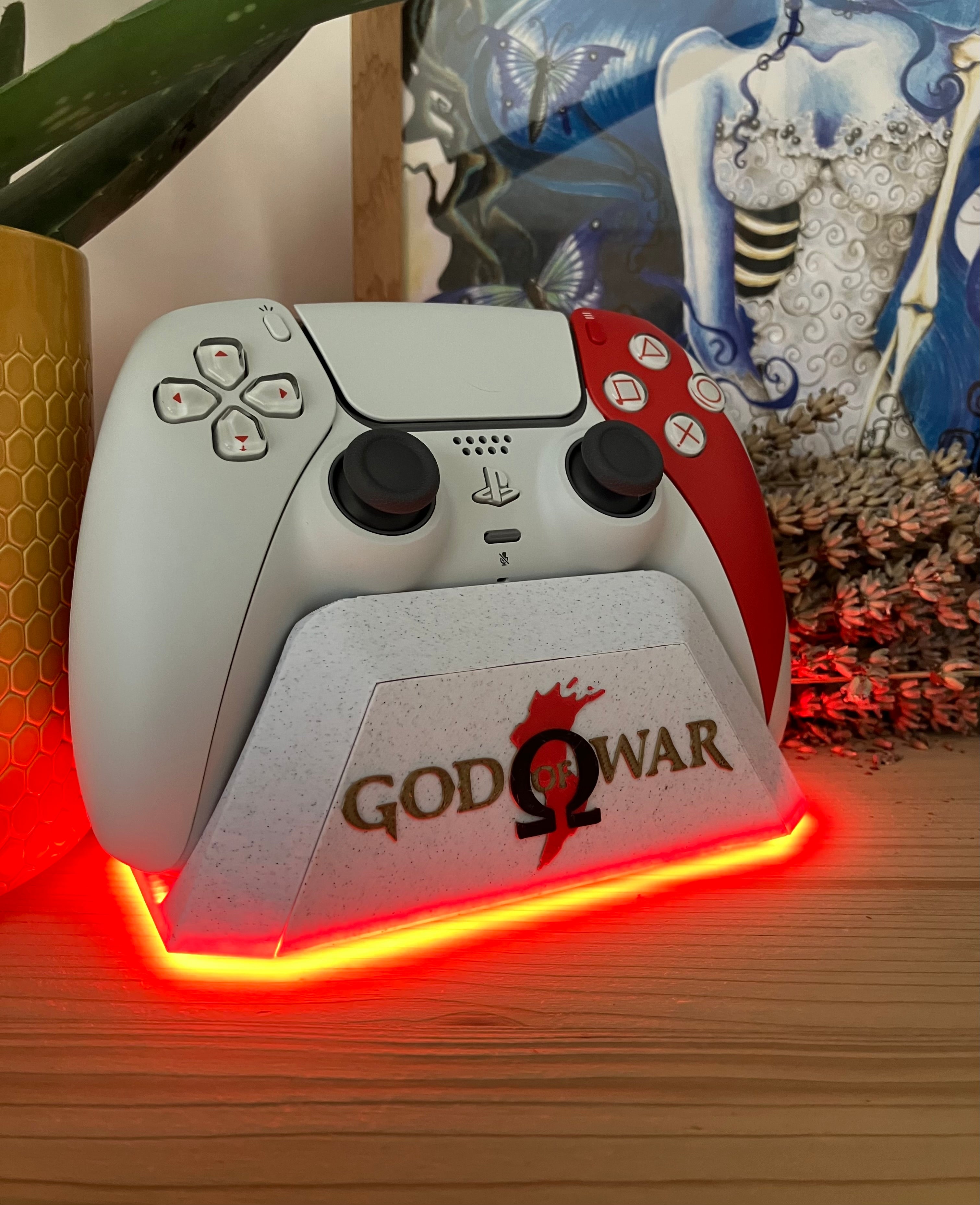 Support pour manette PS5 thème God Of War